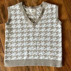 Houndstooth sweater vest
